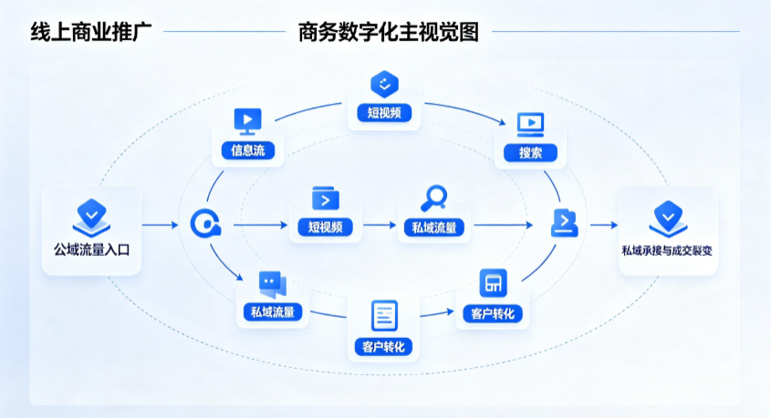 荔城区线上商业推广怎么做？全域流量闭环搭建与低成本转化实战指南